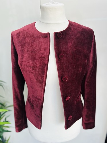 Velvet jacket fitted - m&s, style