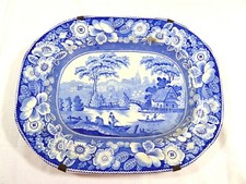 Antique blue and white