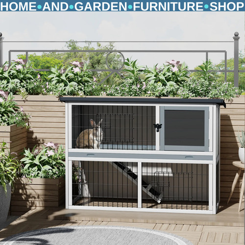 Rabbit hutch wooden tier - hutch,
