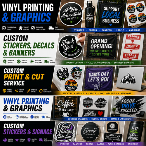 Custom vinyl stickers - custom,