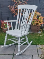 Rocking Chair,Pine Fiddle Back Large & Heavy, country style chic Pine & Beech