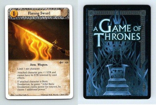Flaming sword 119 game of - flaming, a