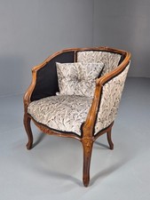 Vintage Rococo Lounge Chair French Style Danish Made 1970s Retro EB9651 VCLO