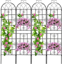 4Pc Iron Garden Trellis