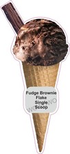 Ice cream van sticker Fudge