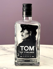 Very Rare Collectable Official Tom of Finland Vodka EMPTY Glass 50cl Size Bottle