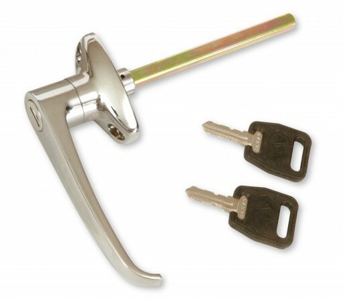 Chrome door handle with keys - chrome,