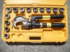 Kompress KHH13C, two speed hand hydraulic crimper crimping tool & 13 die sets