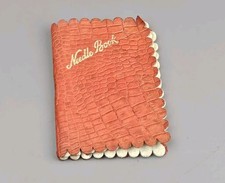 Sewing Needle Book in a Red Faux Leather Case Vintage 