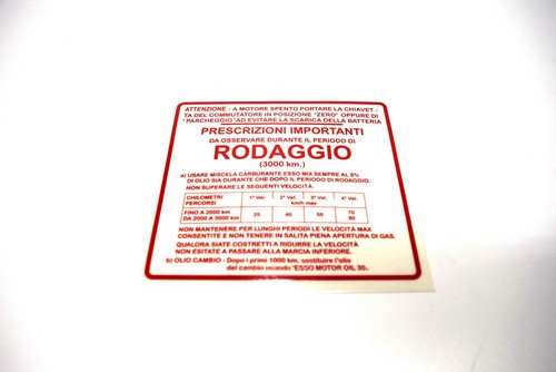 Rms red run label - red,