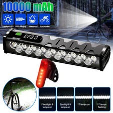17LED Super Bright LED Bike Light USB Rechargeable Bicycle Front Headlight