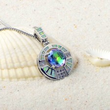 Hawaii Blue Fire Opal Round of