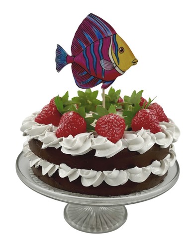 Angel fish cake topper - fish,