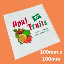10D Opal Fruits Vintage Sweet Wrapper Classic Vinyl Sticker dummy 1960s Sweets
