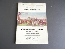 Epsom Derby Race Card 1953