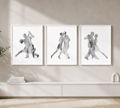Tango wall art set black - wall,