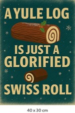 Yule Log Poster Glorifed SWISS