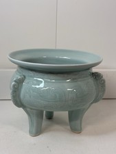 Vintage Chinese celadon tripod