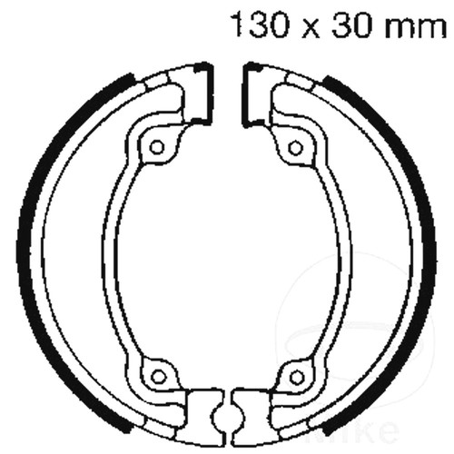 Ebc brake shoes inc springs - ebc,