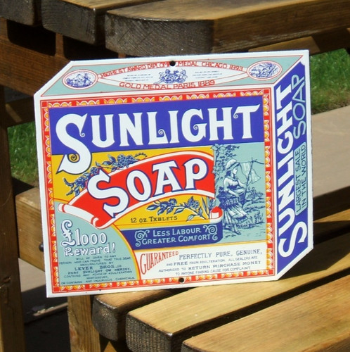 Enamel sign sunlight - sign,