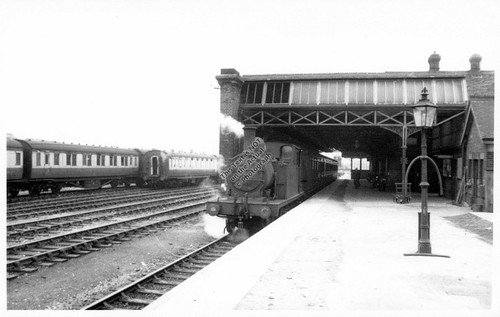 1954 cromer beach train - beach,