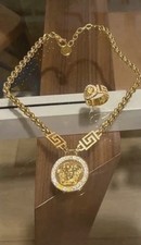Versace gold medusa necklace - versace,