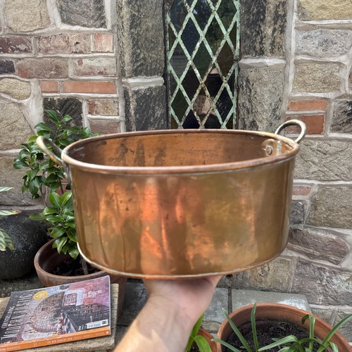 Large copper planter with - copper,