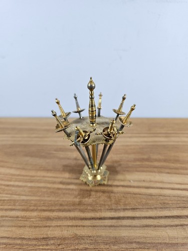 Vintage metal sword toothpicks - vintage,
