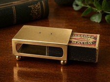 Vintage Brass Matchbox Holder