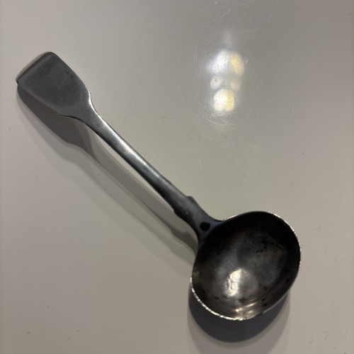 George silver salt spoon - silver,