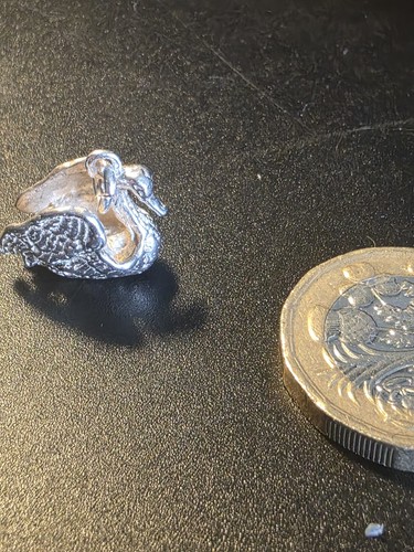 Vintage sterling silver swan - vintage,