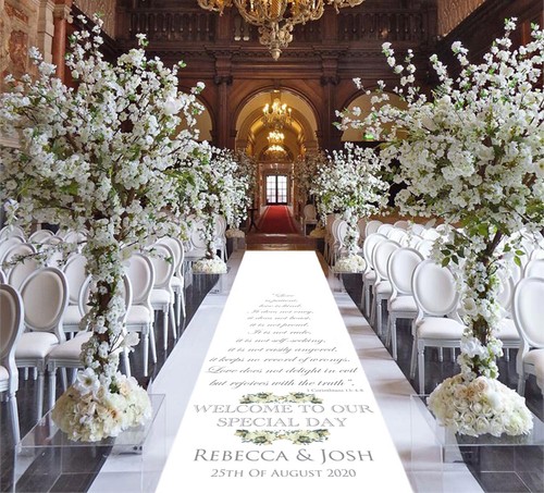 Personalised wedding aisle - personalised,