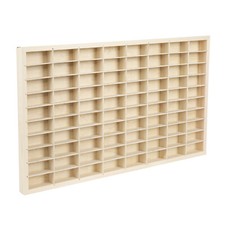 80 Grids Wooden Display Case