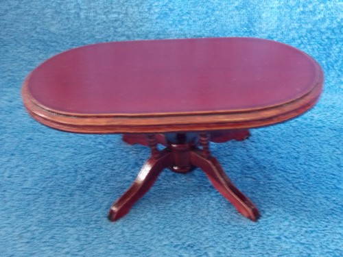 Miniature dollhouse mahogany - dollhouse,