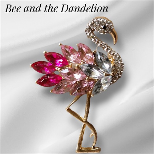 Pink crystal flamingo - crystal,