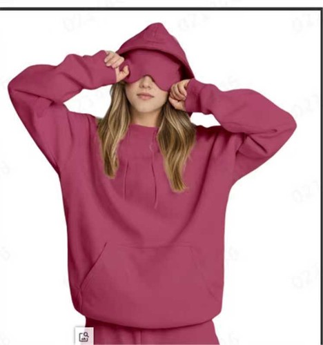 Hoodie with eye mask - with,