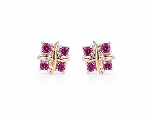 Sterling silver ruby - silver, 0.16ct