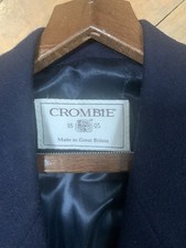 Men’s Harrod’s Pure Wool Crombie Coat  Sz 42, Large Great Condition With Cover