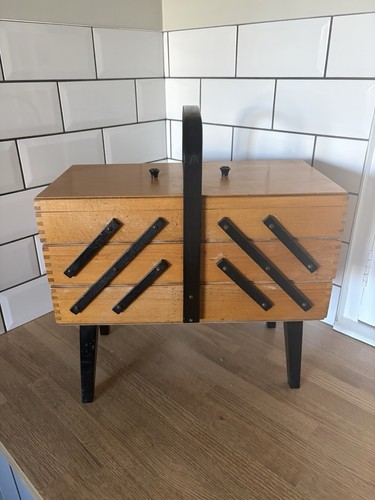 Vintage mcm cantilever wooden - vintage,