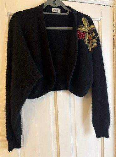 Black whimsy bolero cardigan - whimsy,
