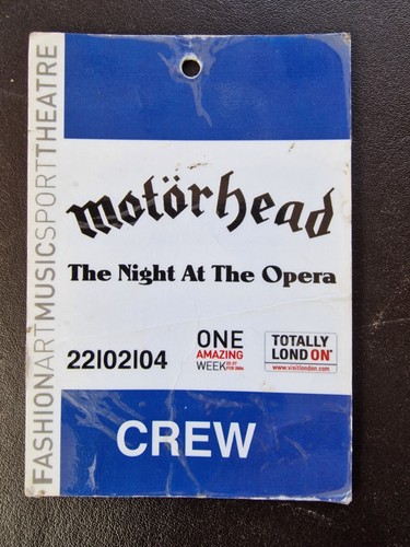 Crew issue back stage pass - back,