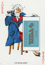 RARE MODERN "Advert for Rizla Cigarette Papers" JOKER Play Card #17