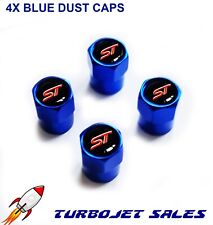 ST Dust Caps BLUE - Tyre Valve Car Van - Focus Fiesta Puma Kuga Fiesta UK/