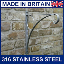 316 marine grade Stainless steel hanging basket brackets hand made