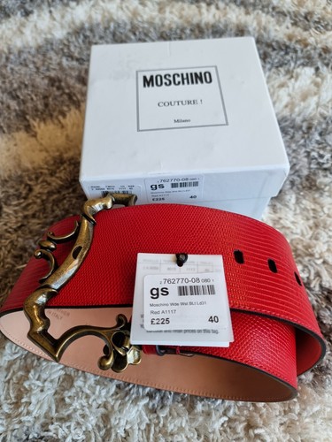Moschino red wide - red, belt