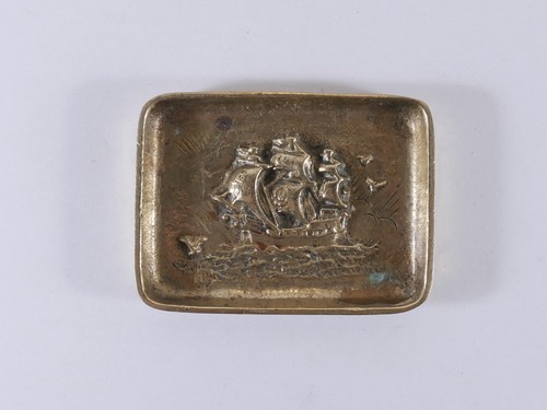Vintage english brass trinket - vintage,