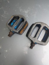 Vintage Wellgo 80's BMX Pedals Classics Blue Survivor