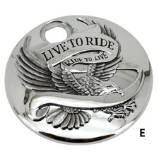 Fuel cap l2ride chrome - fuel,