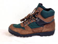 St.Michael Marks and Spencer men walking Boots Suede Brown/Green UK 8 EU 42