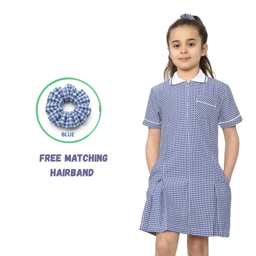 Girls gingham school - girls,